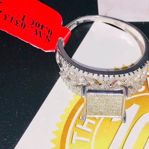 Designer REAL DIAMOND custom ring NOT CZ best gift - Picture 3 of 8